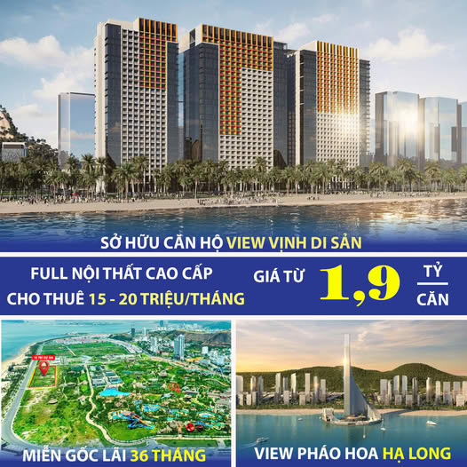 Căn hộ view vịnh Hạ Long Sun Elite City